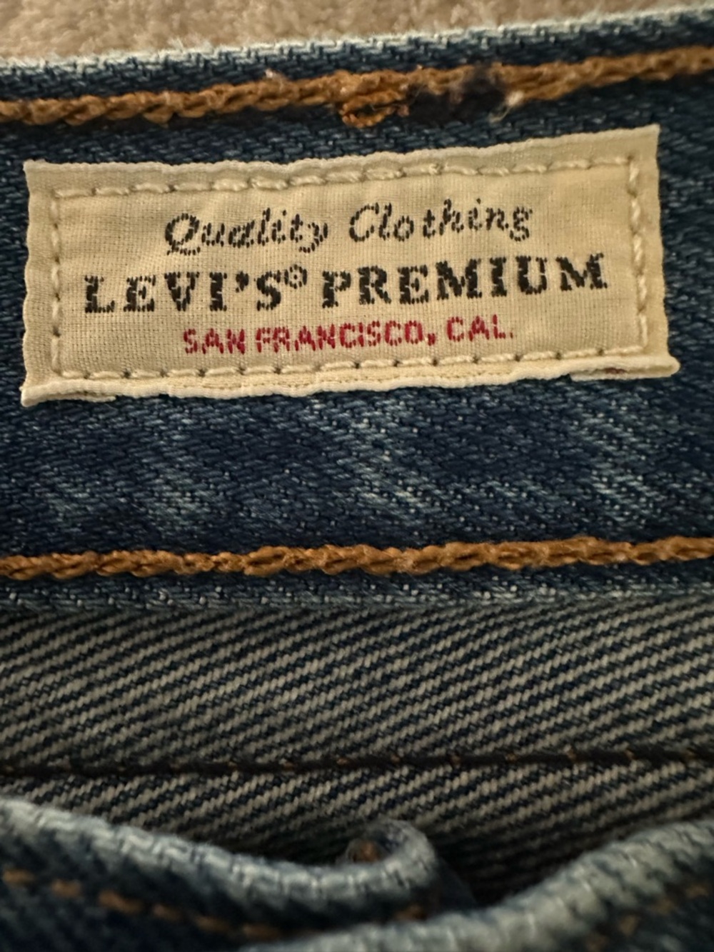 Levi's Light Blue Distressed High-Rise Jean Shorts - Picture 7 of 13